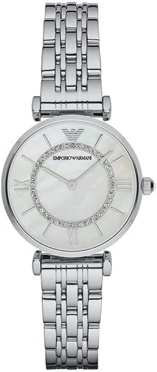 Emporio Armani Gianni T-bar Damenuhr Silber AR1908