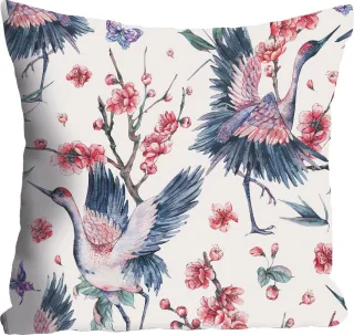 queence Dekokissen "Rosenblüte" Kissenhülle ohne Füllung, 1 Stück