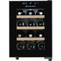 CLIMADIFF Weintemperierschrank CUVEE12, für 12 Standardflaschen á 0,75l,Ultra-Leise, sehr kompakt