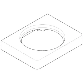 Dornbracht Gehäuse Toilettenbürste 082301506-06 platin matt