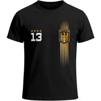 MoonWorks Print-Shirt Herren T-Shirt Deutschland Trikot Fußball WM Fußball-Sommer 2026 mit Print