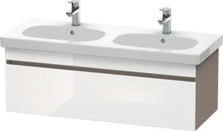 Duravit DuraStyle Waschtischunterbau wandhängend Weiß & Basalt Hochglanz & Matt 1150x453x398 mm - DS DS638602243