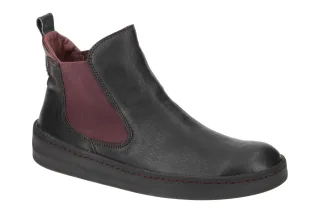 Think 8677 Schwarz Damen Stiefeletten Chelsea Boots Echtleder Gummisohle