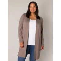 Base Level Curvy Longstrickjacke Figurumspielende, weiche Strickqualität