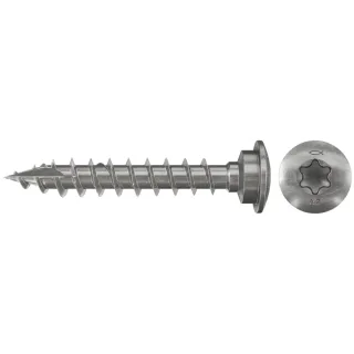 Fischer Pfostenschraube 7,0x40 Linsenkopf TX Volglewinde - 660702