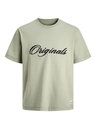 JACK&JONES - JORNANTUCKET EMB TEE SS CREW NECK JNR Seagrass - Gr. - 152
