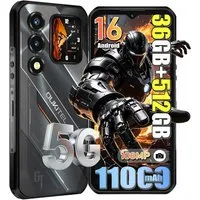 OUKITEL WP66 5G Android 16 Outdoor Smartphone (16,76 cm/6.6 Zoll, 512 GB Speicherplatz, 108 MP Kamera, 6,6'' Display, 36GB+512GB, IP68/IP69K, 11000mAh, NFC, OTG)
