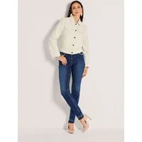 MADELEINE Outdoorjacke Kurzjacke mit Umlegekragen Freizeitjacke mit Knopfleiste, Pattentaschen und Langarm