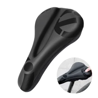 ESLNF Soft High Elastic Silicone Anti-slip Bicycle Saddle Thickened Shock Absorption Waterproof Bike Cover Cushion for O