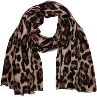 MIRROSI Modeschal weicher und warmer Schal Leo Leopard mit Fransen, 90x180cm, (Neue Kollektion Herbst/ Winter 2025), Paisley Muster Damen Halstuch ideal für Herbst und Winter