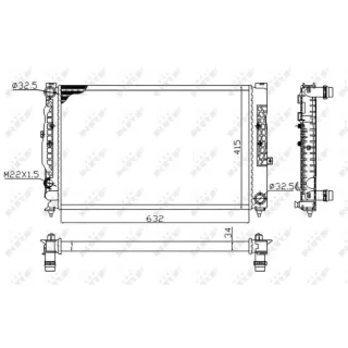 NRF Motork?hler Audi A4 A6 Skoda Superb VW Passat 539504A