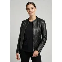 Mauritius Lederjacke MWClee Bikerjacke mit Nietenbesatz, Slim Fit