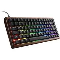 SKILLER SGK50 S3 Wood PBT, Gaming-Tastatur holz/schwarz, DE-Layout, Gateron G Pro 3.0 Yellow