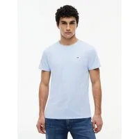 Tommy Jeans T-Shirt TJM ESSENTIAL SOLID mit Rundhalsausschnitt und dezenter Logo-Flag