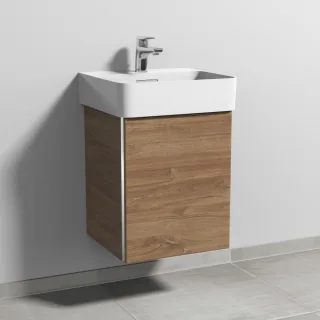 Sanipa 3way Waschtischunterbau zu Laufen VAL Waschtisch mit 1 Tür, Eiche-Kansas BR82059