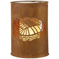 FC Schalke 04 Tischleuchte Solarleuchte VELTINS-Arena aus Metall 9,5 x 9,5 x 14 cm