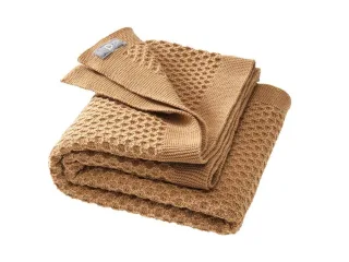 Disana Waben-Strickdecke 80x100 cm karamell