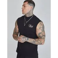 Siksilk T-Shirt SikSilk Herren Schwarzes Ärmelloses T-Shirt