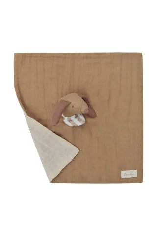 Leevje Kuscheltuch aus Musselin mit Hund