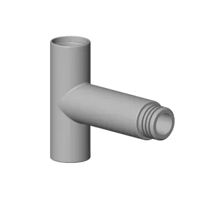 Dornbracht Anschluss für Duschstele Ersatzteile 091711052 D. 25 x 75 mm Weiß matt 091711052-10