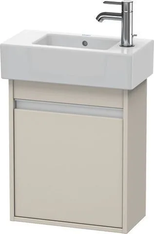 Duravit Ketho Waschtischunterbau wandhängend Taupe Matt 450x225x550 mm - KT6629L9191 KT6629L9191