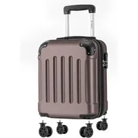 YONSLY Handgepäckkoffer Kabinenkoffer Reisekoffer Trolley mit abnehmbaren Rollrädern, 4 Rollen, ABS-Hartschale mit Zahlenschloss und ergonomischem Gummigriff