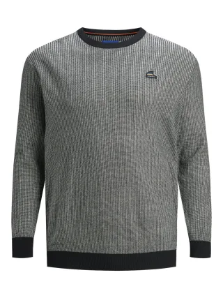 JACK&JONES - JORNEIL KNIT CREW NECK PS navy blazer - Gr. - 4XL