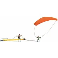 NOCH Dekofigur Paraglider, Kunststoff Spielfiguren, Maßstab 1:87