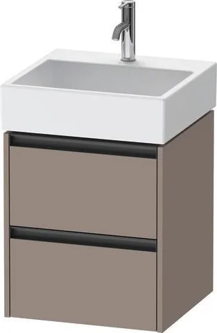 Duravit Ketho.2 Waschtischunterbau wandhängend Basalt Matt 484x460x549 mm - K25274043430000 K25274043430000