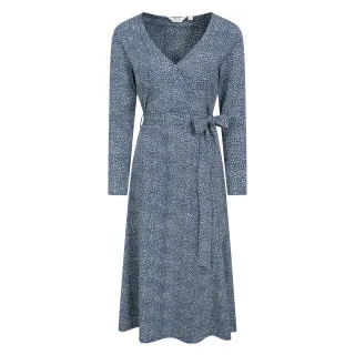 Mountain Warehouse Damen/Damen Santorini gepunktetes langärmliges Midikleid (Dunkelblau)