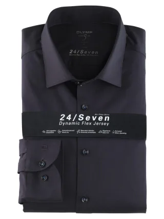 OLYMP - Body Fit: Langarmhemd blau - Gr. - 40
