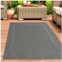 Carpetia Outdoorteppich zeitlos, rechteckig, Höhe: 5 mm, pflegeleicht, wetterbeständig, für Innen- und Außenbereich geeignet