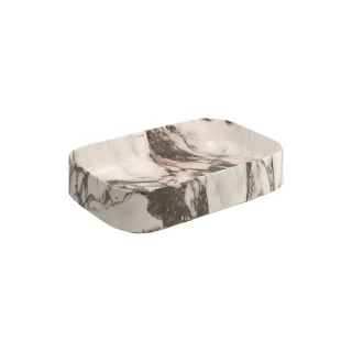 KLUDI-RESA S Waschtisch 60 x 40 H14 cm Rechteckig Marble Calacatta Viola matt 58CW40S3