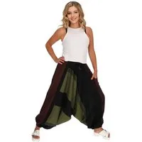 KUNST UND MAGIE Haremshose Unisex Haremshose onesize Bunt Hippie Goa Fair Boho Baggy Pluder-Hose