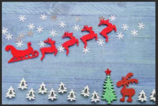 Fussmatte Weihnachten 6371 | Größe: 60 cm x 45 cm