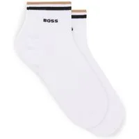 BOSS Freizeitsocken 2P SH Stripe CC (Packung, 2-Paar, 2er) mit BOSS Schriftzug