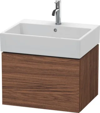 Duravit L-Cube Waschtischunterbau wandhängend Nussbaum dunkel Matt 584x459x394 mm - LC617502121 LC617502121