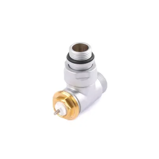 Terma Thermostat-Eckventil CYLINDER GZ 1/2"-GZ 24-19 , TGZTST009, Silber TGZTST009