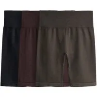 The Set Funktionsshorts The Set Gerippte Active Radlershorts, 3er-Pack (3-tlg)