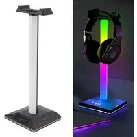 SinLaw Headset-Halterung RGB-Gaming-Headset-Ständer mit 7 Lichtmodi und Touch-Schalter, (1-tlg., Für Gamer PC Desktop Headset-Zubehör)