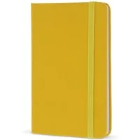 TOPPOINT Kugelschreiber Notizbuch / DIN A6 / 192 S. / liniert / PU Hardcover / Farbe: gelb