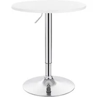 Woltu Bartisch (1-St), Stehtisch Drehtisch, MDF Partytisch, höhenverstellbar