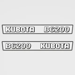 Kubota B6200 Aufkleber Set