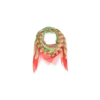 Halsüberkopf Accessoires - Tuch Feather Carrèè 120x120 grün - Gr. - OS