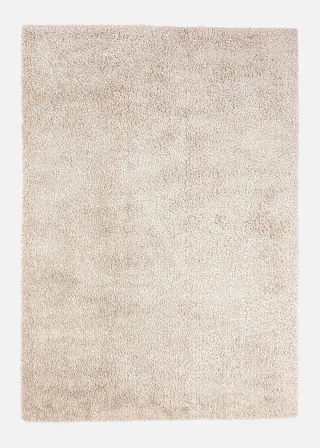 bonprix Hochflorteppich mit weicher Oberfläche, beige, Gr.80x250 cm, Dezente Farben für ein gemütliches Zuhause