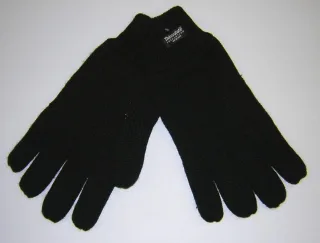 COMMANDER Finest Clothing - Strickhandschuhe Thinsulate black - Gr. - 7.5