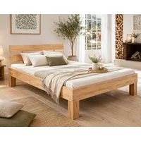 Meble Stolrus Futonbett Futonbett Bett Kernbuche massiv geölt Judith 90/100/120/140/180x200cm, Kernbuche massiv, robust