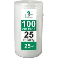 LPF dieLUFTPOLSTERFOLIE Schutzfolie Luftpolsterfolie Breite 100cm x Länge 25m Blasenfolie Rolle