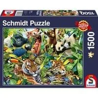 Puzzle Kunterbunte Tierwelt