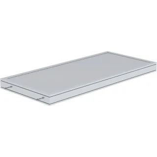 Munk Plattform Aluminium geriffelt - 632102